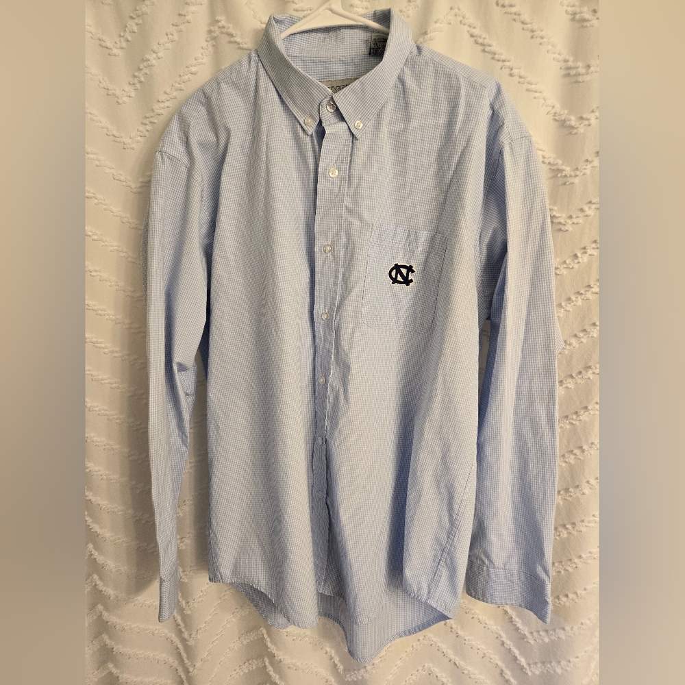 UNC Blue Button-Up Shirt Campus Specialties XL